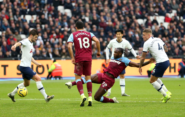 Fotografie z utkání West Ham - Tottenham.