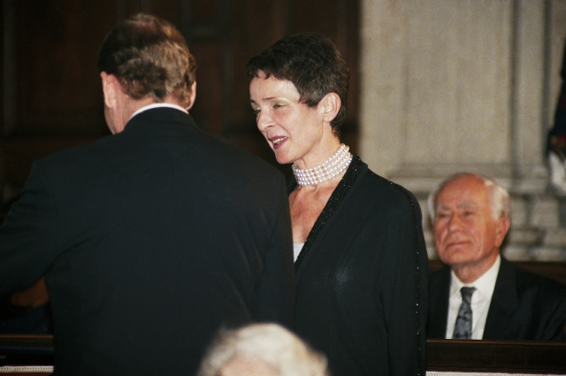 Zleva někdejší prezident Václav Havel a Věra Kunderová.