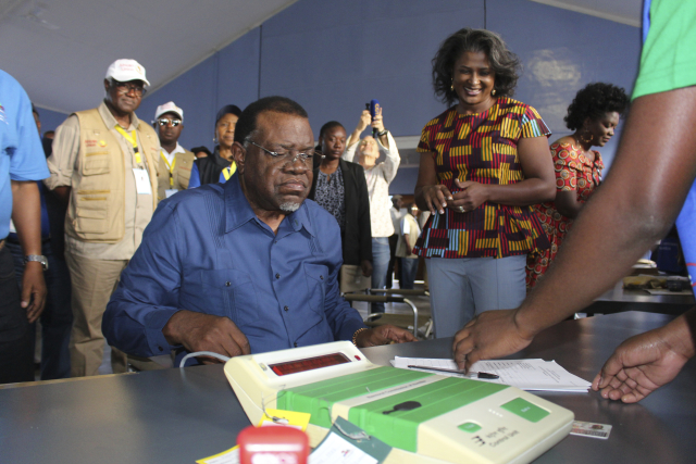 Prezident Hage Geingob.