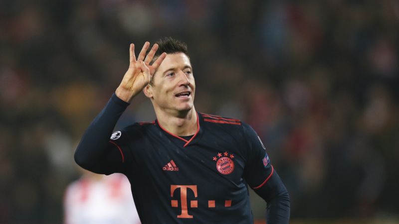 Útočník Bayernu Mnichov Robert Lewandowski.