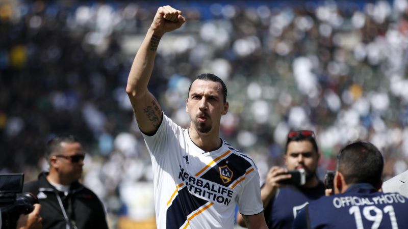 Zlatan Ibrahimovič v dresu LA Galaxy.