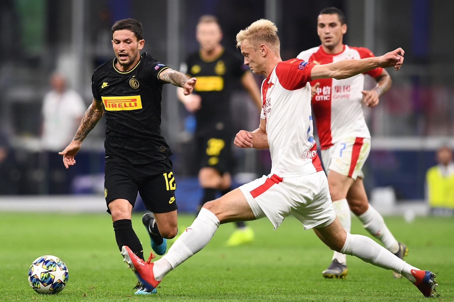 Slavia hostí v Lize mistrů Inter Milán.