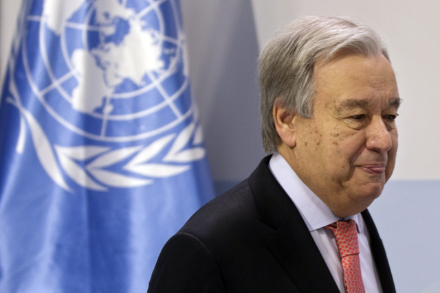 Generální tajemník OSN António Guterres.