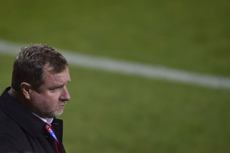 Nespokojený trenér Plzně Pavel Vrba.