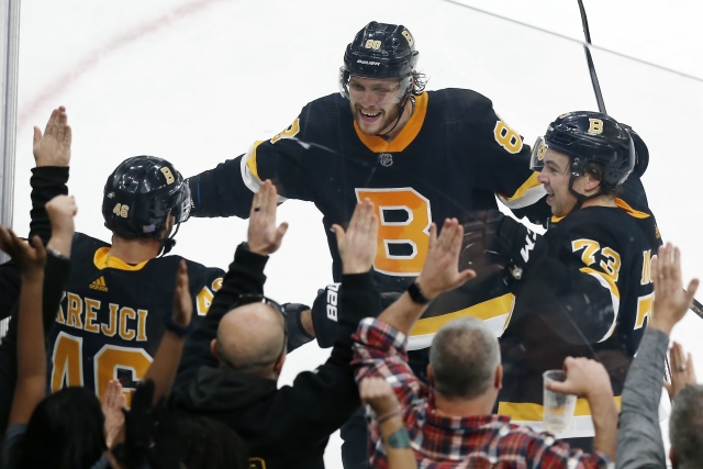 Radost Bostonu Bruins. 