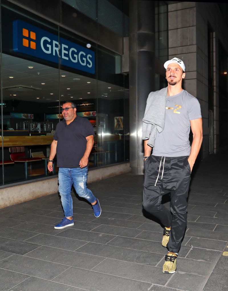 Zlatan Ibrahimovič s agentem Mino Raiolou.