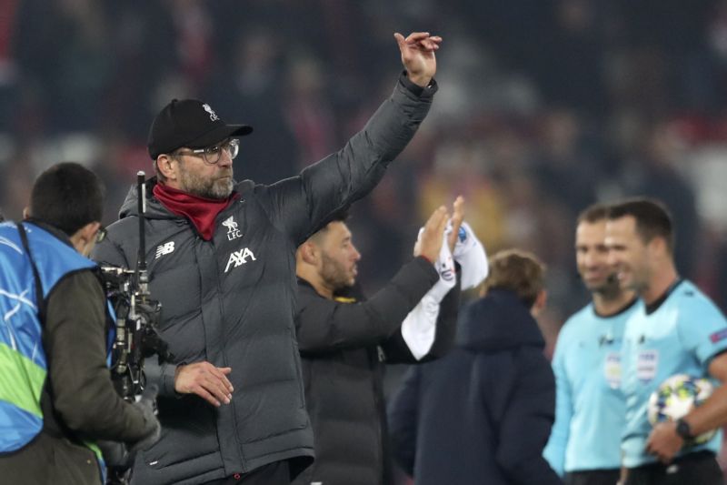 Trenér Liverpoolu Jürgen Klopp po utkání s Evertonem.