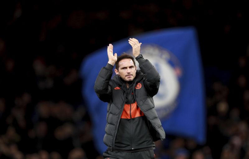 Kouč fotbalistů Chelsea Frank Lampard.