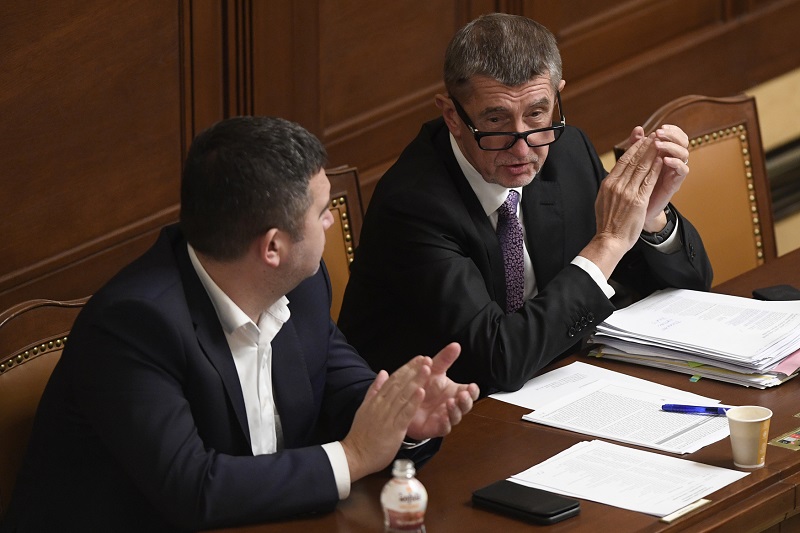 Jan Hamáček a Andrej Babiš. 