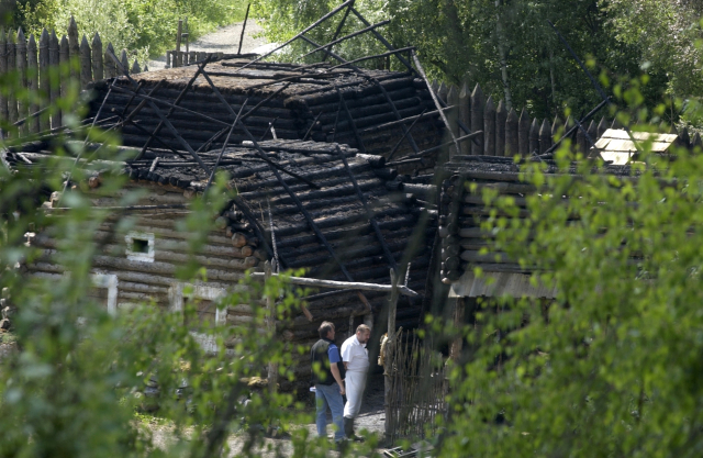 Skanzen ve středověkém městečku Řepora v Praze.