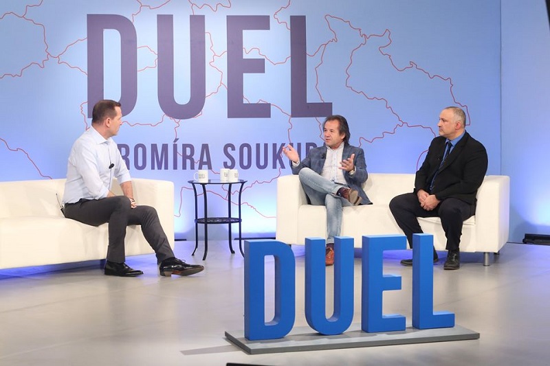 Zleva Jaromír Soukup, Andor Šándor a David Bohbot.
