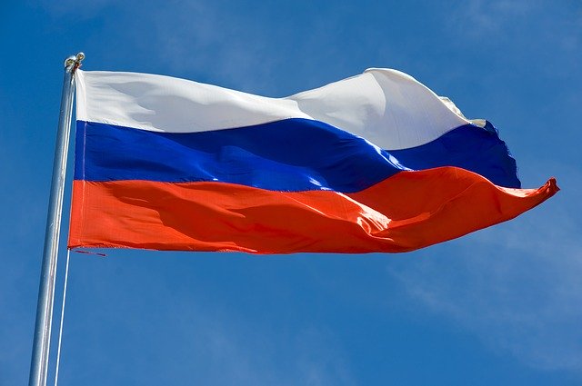 Ruská vlajka.