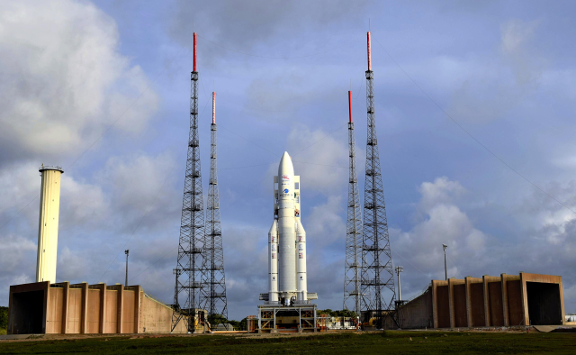 Raketa Ariane 5 ve Francouzské Guyaně.