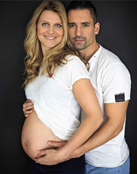 Tomáš Plekanec s Lucií Šafářovou.