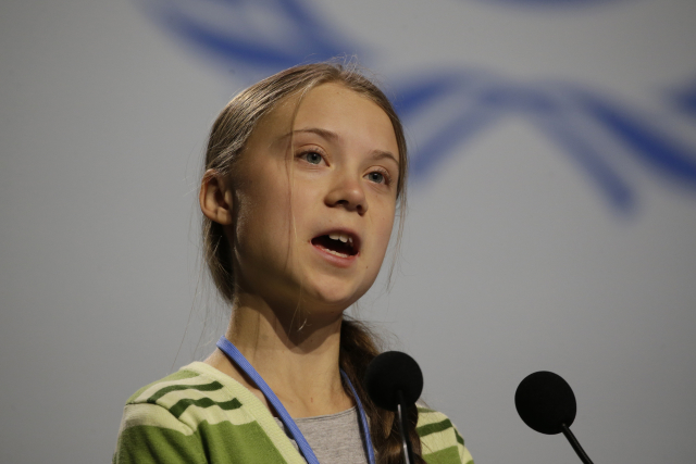 Greta Thunbergová.