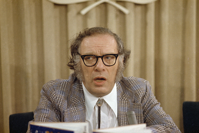 Spisovatel Isaac Asimov v roce 1974. 