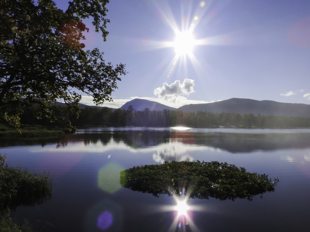 Jezero Prestvannet v Norsku.