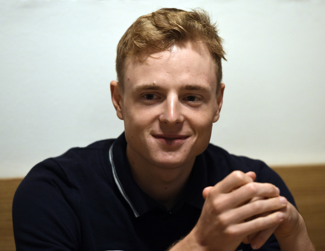 Cyklista Petr Vakoč. 