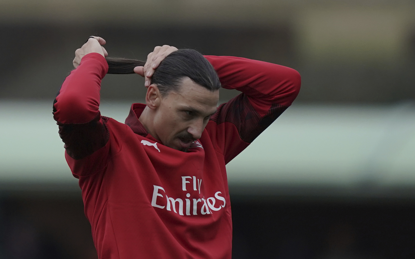 Fotbalový útočník Zlatan Ibrahimovic.