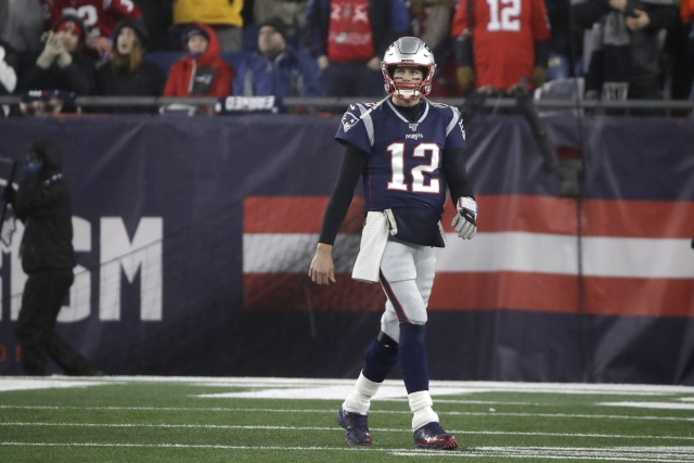 Quarterback New Englandu Tom Brady.