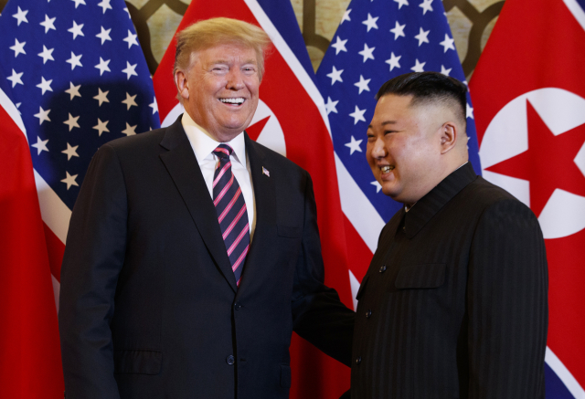 Donald Trump a Kim Čong-un.
