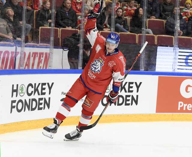 Dmitrij Jaškin v dresu české hokejové repre.