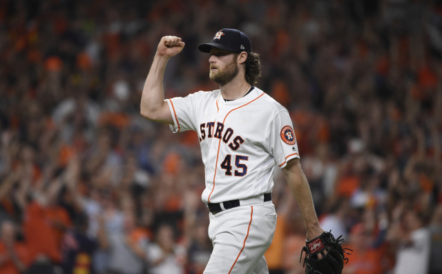 Pitcher Houstonu Gerrit Cole.