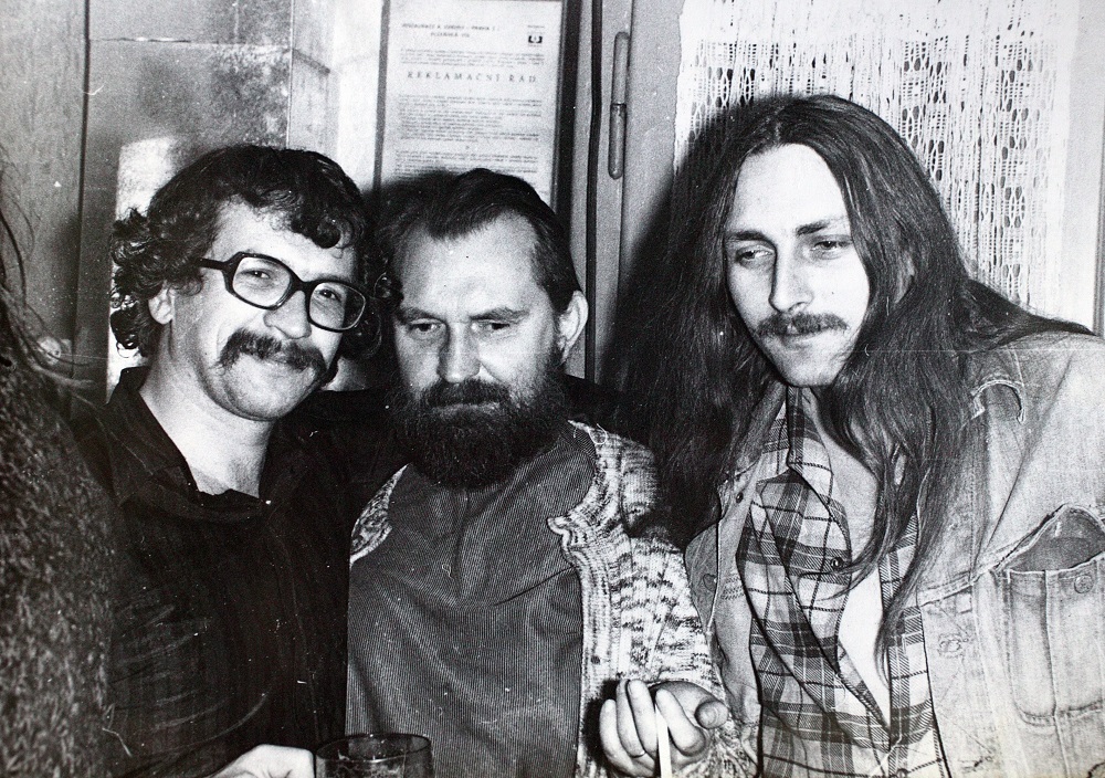 Ivan Magor Jirous, Egon Bondy a Pavel Zajíček.