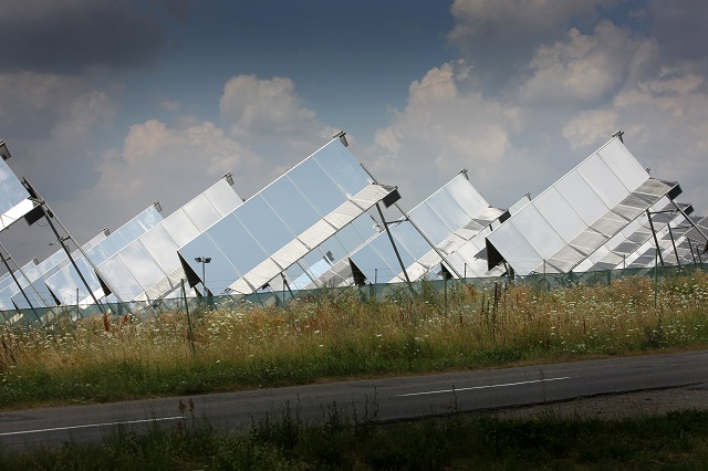 Solární fotovoltaická elektrárna v Moravském Krumlově.