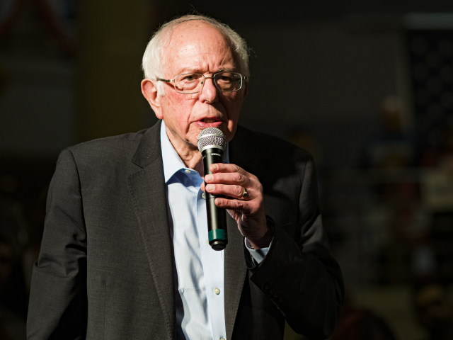 Kandidát na prezidenta USA Bernie Sanders. 