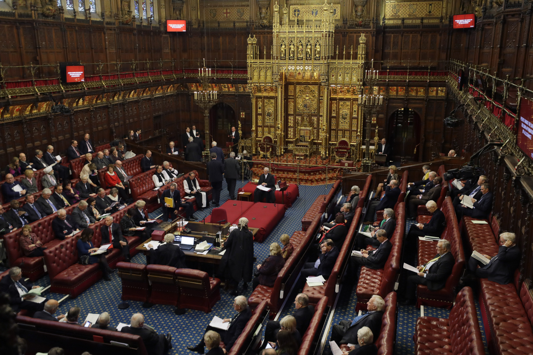 Britský parlament.