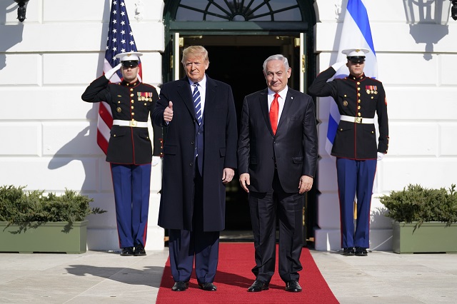Americký prezident Donald Trump a izraelský premiér Benjamin Netanjahu.