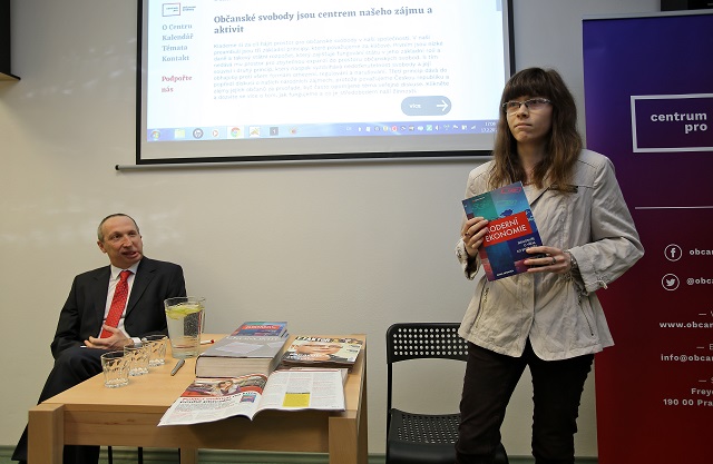 Hana Lipovská (vpravo) a Václav Klaus mladší.