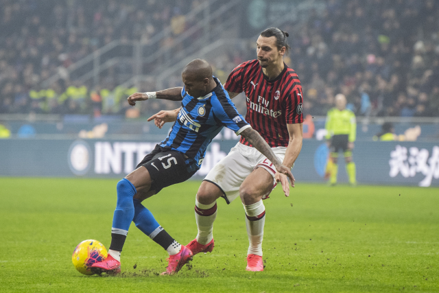 Fotografie z milánského derby.