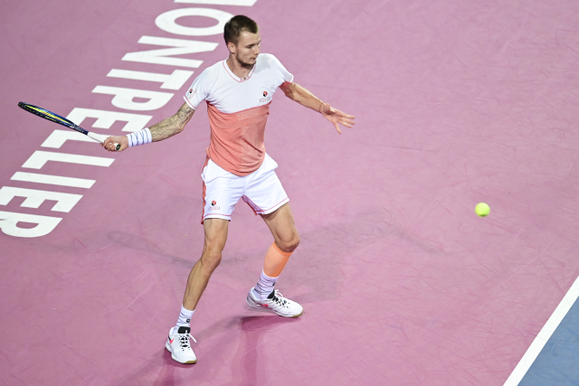 Alexandr Bublik na turnaji v Montpellier.