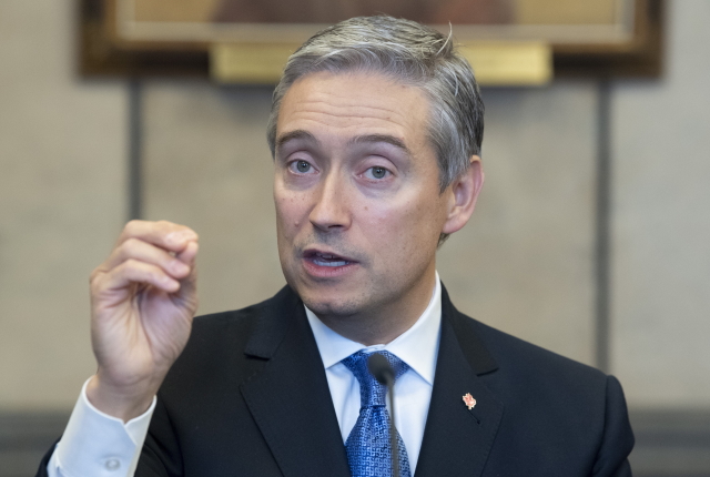 Kanadský ministr zahraničí François-Philippe Champagne. 