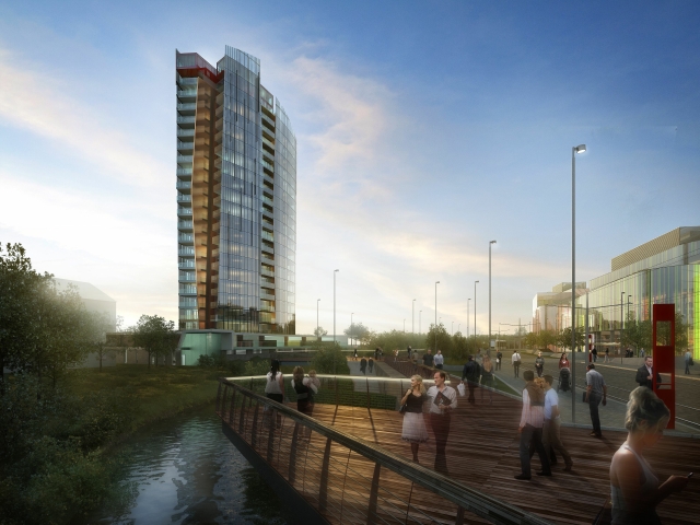 Vizualizace projektu Šantovka Tower.