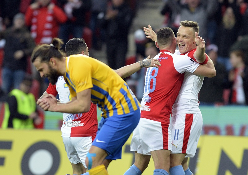 Slavia proti Opavě nezaváhala, jednu z branek trefil Stanislav Tecl. 