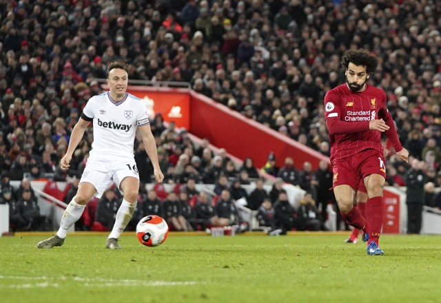 Fotografie z utkání mezi Liverpoolem a West Hamem.