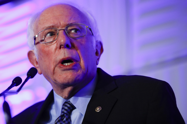 Senátor Bernie Sanders.