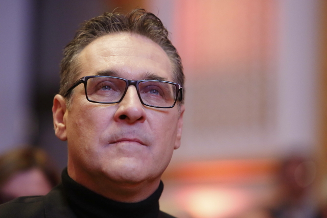 Bývalý rakouský vicekancléř a exšéf protiimigrační Svobodné strany Rakouska (FPÖ) Heinz-Christian Strache.