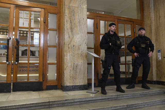 Zátah na ministerstvu práce a sociálních věcí v pondělí 24. února.