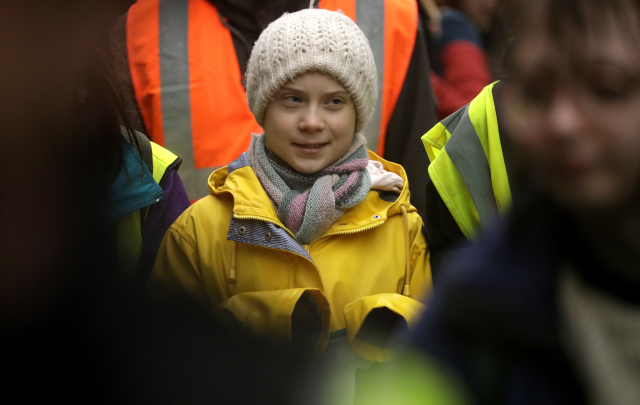 Greta Thunbergová.