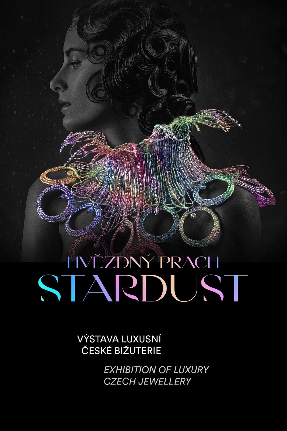 Plakát z výstavy Hvězdný prach.