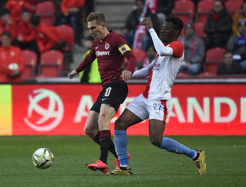 Kapitán Sparty Bořek Dočkal v utkání proti Slavii.