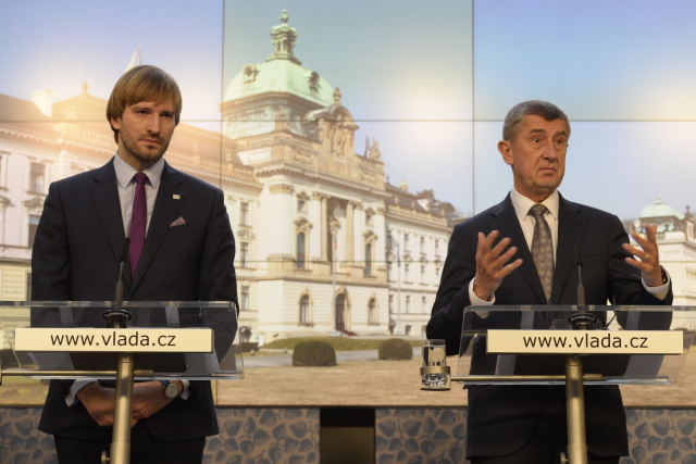 Adam Vojtěch a Andrej Babiš (zleva).