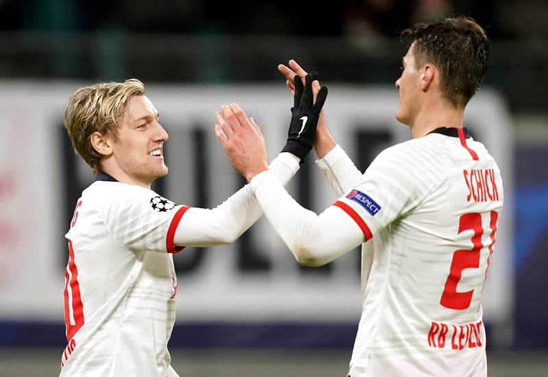 Lipsko se Schickem nedalo Tottenhamu šanci, slaví i Italové.