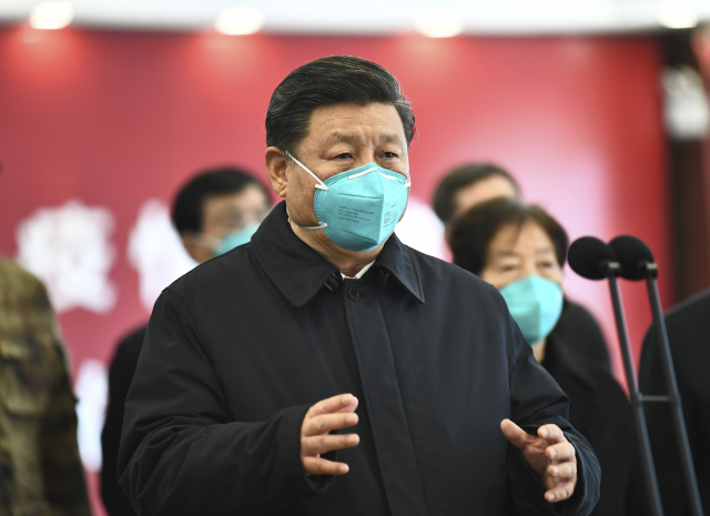 Čínský prezident Si Ťin-pching ve Wu-chanu.