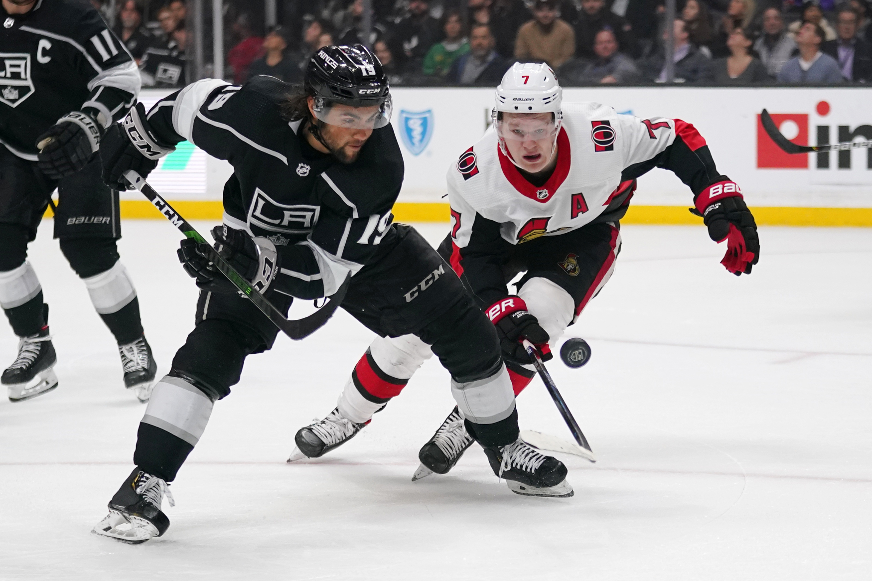 Utkání NHL mezi Los Angeles a Ottawou.