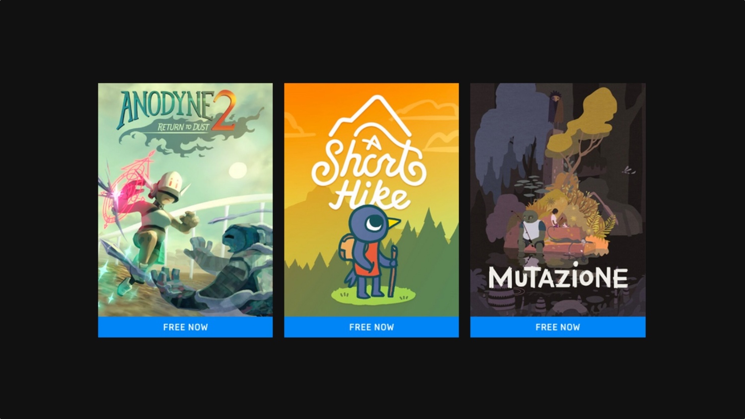 Epic Games Store rozdává tři další hry zdarma, opět týden